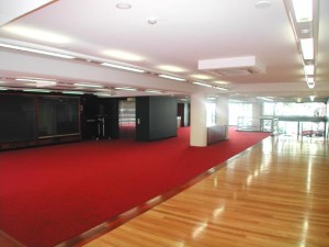 Sydney Grammar Theatre foyer - new flooring and lighting